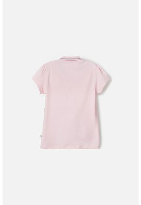 Camiseta De Minnie Mouse Rosada Tipo Polo Para Niña 6