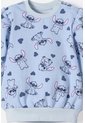 Conjunto De Stitch Pantalón Largo Azul Cielo Para Bebé Niña 3-6 de Disney
