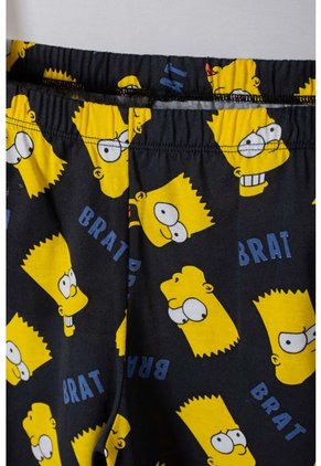 Pijama  De Los Simpson Con Pantalón Largo Blanco, Azul Y Amarillo Para Niño 14