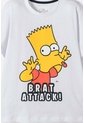 Pijama  De Los Simpson Con Pantalón Largo Blanco, Azul Y Amarillo Para Niño 14 de Disney