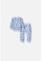 Conjunto De Stitch Pantalón Largo Azul Cielo Para Bebé Niña 3-6 de Disney