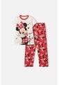 Pijama De Minnie Mouse Pantalón Largo Marfil Para Niña 4 de Disney