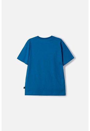 Camiseta De Los Simpson Manga Corta Azul Para Niño 12