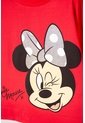 Camiseta De Minnie Mouse Manga Corta Rojo Para Niña 4 de Disney