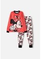 Pijama De Minnie Mouse Pantalón Largo Multicolor Para Niña 4 de Disney