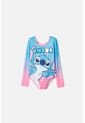 Vestido De Baño De Stitch  Manga Larga Multicolor Para Niña 10 de Disney