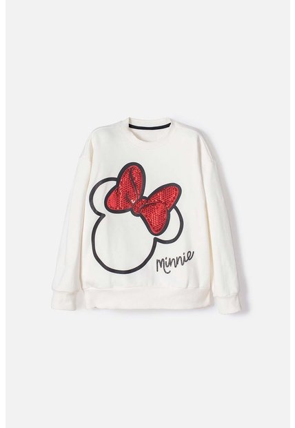 Buzo Minnie Mouse Cerrado Marrfil Para Niña 12