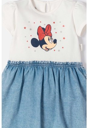 Vestido De Minnie Mouse Marfil Para Bebé Niña 9-12