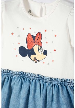 Vestido De Minnie Mouse Marfil Para Bebé Niña 9-12