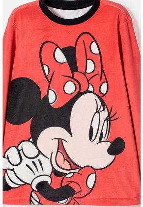 Pijama De Minnie Mouse Pantalón Largo Multicolor Para Niña 4