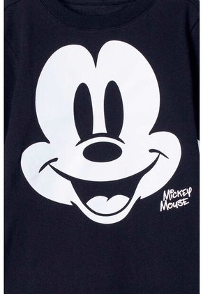 Camiseta De Mickey Mouse Manga Corta Negro Para Niño 2T A 5T 2T