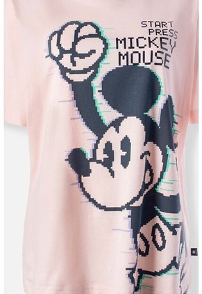 Camiseta De Mickey Mouse Regular Fit Para Mujer L
