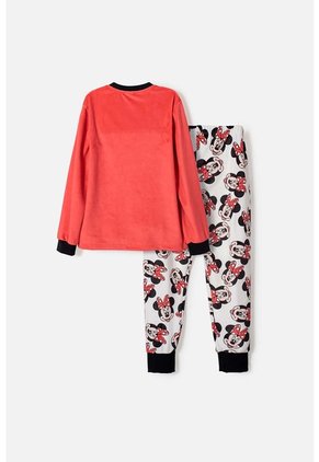 Pijama De Minnie Mouse Pantalón Largo Multicolor Para Niña 4