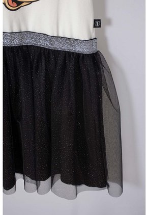 Vestido De Minnie Mouse Con Tull Marfil Para Niña 6