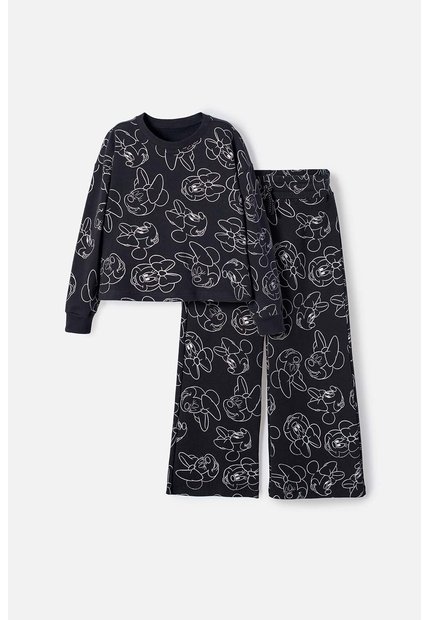 Conjunto De Minnie Mouse Negro Para Niña 6