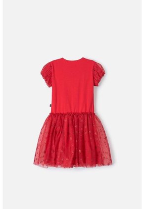 Vestido De Minnie Mouse Con Tull Rojo Para Niña 10