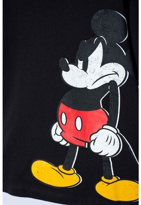 Camiseta De Mickey Mouse Negra Manga Corta Para Niño 8