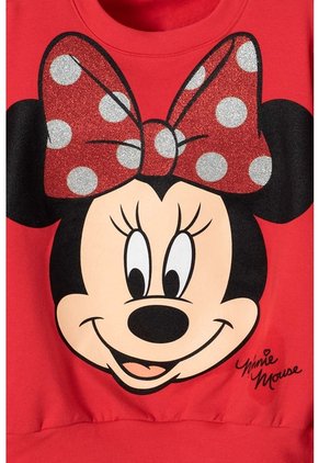 Buzo De Minnie Mouse Estampado Rojo Para Niña 12