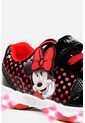 Tenis De Minnie Mouse Con Luces Rojo/negro Para Niña 28 de Disney