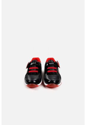 Tenis De Minnie Mouse Con Luces Rojo/negro Para Niña 28