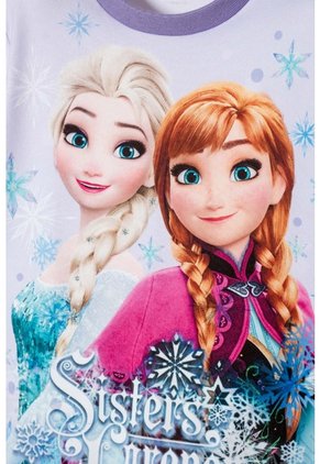 Pijama De Frozen Pantalón Largo Lavanda Claro Para Niña 2T A 6T 3T