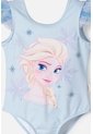 Conjunto De Frozen Con Tull Azul Cielo Para Niña 2T A 5T 5T de Disney