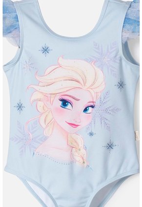 Conjunto De Frozen Con Tull Azul Cielo Para Niña 2T A 5T 5T