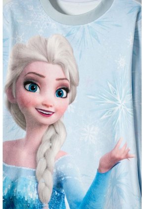 Pijama De Frozen Pantalón Largo Azul Para Niña 2T A 6T 5T