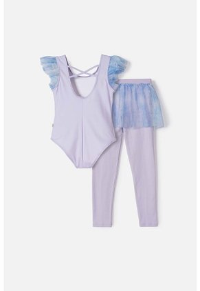 Conjunto De Frozen Pantalón Largo Multicolor Para Niña 6