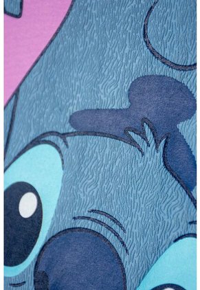 Camiseta De Lilo & Stitch Azul Estampada En Frente Para Niño 12