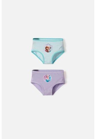 Pack X2 Panties De Frozen Multicolor Para Niña 2T A 6T 2T Disney