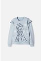 Buzo De Frozen Cerrado Azul Cielo Para Niña 4 de Disney