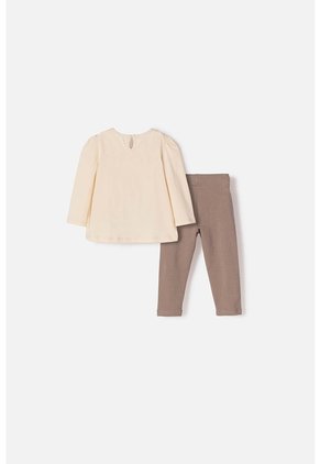 Conjunto De Bambi Pantalón Largo Almendra Para Bebé Niña 18-24