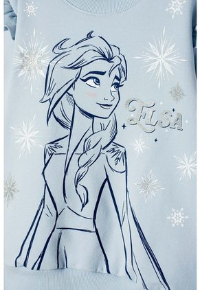 Buzo De Frozen Cerrado Azul Cielo Para Niña 4
