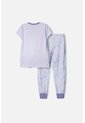 Pijama De Frozen Manga Corta Lavanda Para Niña 4 de Disney