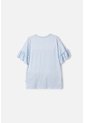 Camiseta De Frozen Manga Corta Azul Cielo Para Niña 8 de Disney