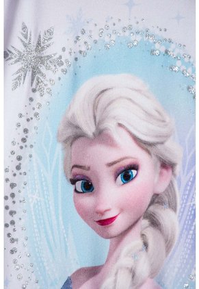 Vestido De Frozen Con Tull Blanco Y Azul Para Niña 10