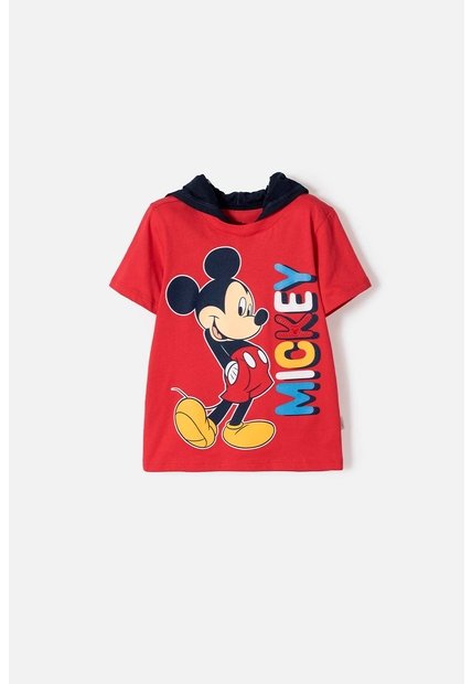 Camiseta De Mickey Mouse Con Gorro Rojo Para Niño 2T A 6T 2T