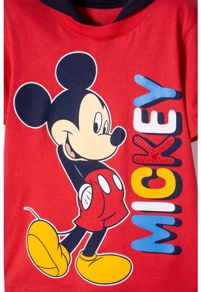 Camiseta De Mickey Mouse Con Gorro Rojo Para Niño 2T A 6T 2T