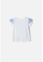 Camiseta De Frozen Manga Corta Blanco Para Niña 2T A 6T 3T de Disney