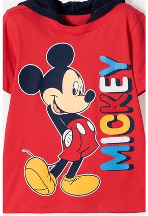 Camiseta De Mickey Mouse Con Gorro Rojo Para Niño 2T A 6T 2T