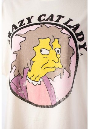 Camiseta De Los Simpsons Relax Fit Para Mujer M