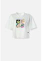 Camiseta Villanas Disney Marfil Boxy Fit Para Mujer L de Disney