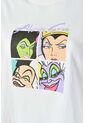 Camiseta Villanas Disney Marfil Boxy Fit Para Mujer L de Disney