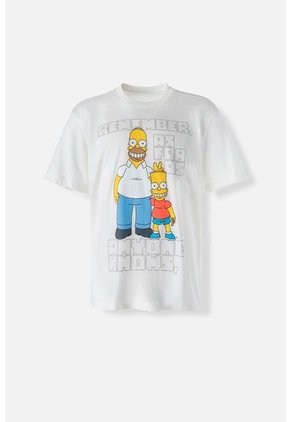 Camiseta De Los Simpson Regular Fit Para Hombre S