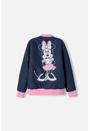 Chaqueta De Minnie Mouse Azul Con Ajuste De Cierre Para Niña 6