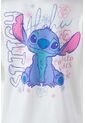 Camiseta De Stitch Marfil Regular Fit Para Mujer M de Disney