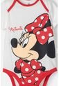 Body De Minnie Mouse Manga Corta Marfil Y Rojo Para Bebé Niña 3-6 de Disney