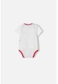 Body De Minnie Mouse Manga Corta Marfil Y Rojo Para Bebé Niña 3-6 de Disney