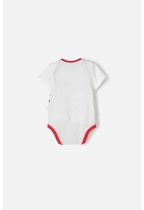 Body De Minnie Mouse Manga Corta Marfil Y Rojo Para Bebé Niña 3-6